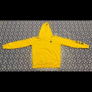 Zumiez yellow alien sweatshirt